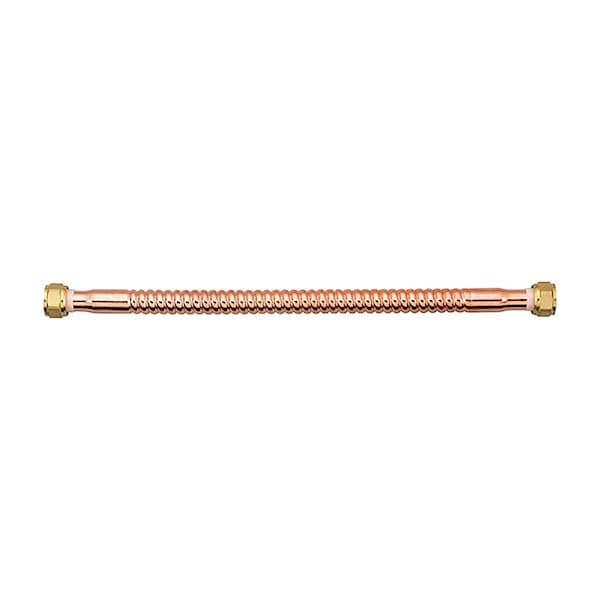 Copper Flex Homewerks 3/4 in. FIP each X 3/4 in. D FIP 18 in. Copper Water Heater Supply Line 7211-18-34FIP-B - main